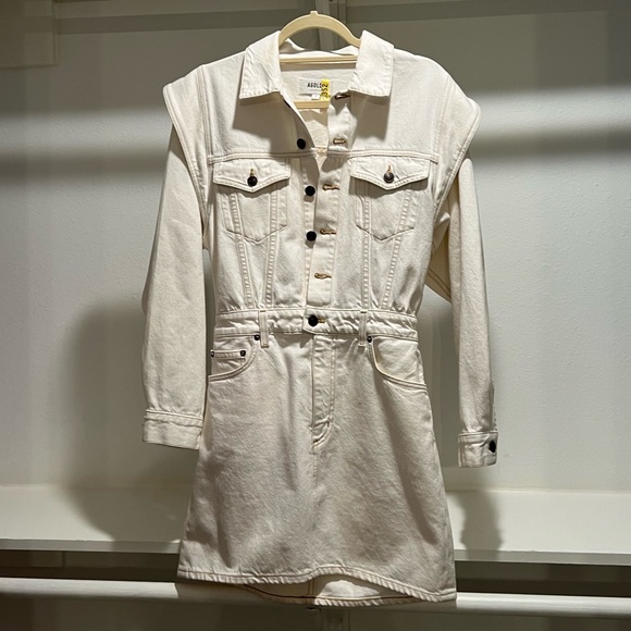 AGOLDE white denim dress - Picture 2 of 4